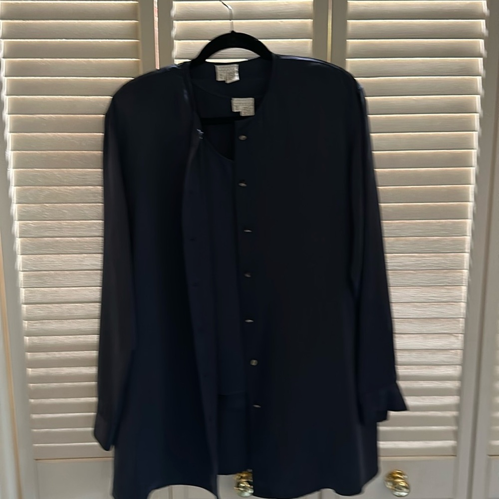 Joseph Aboud silk tank and jacket set